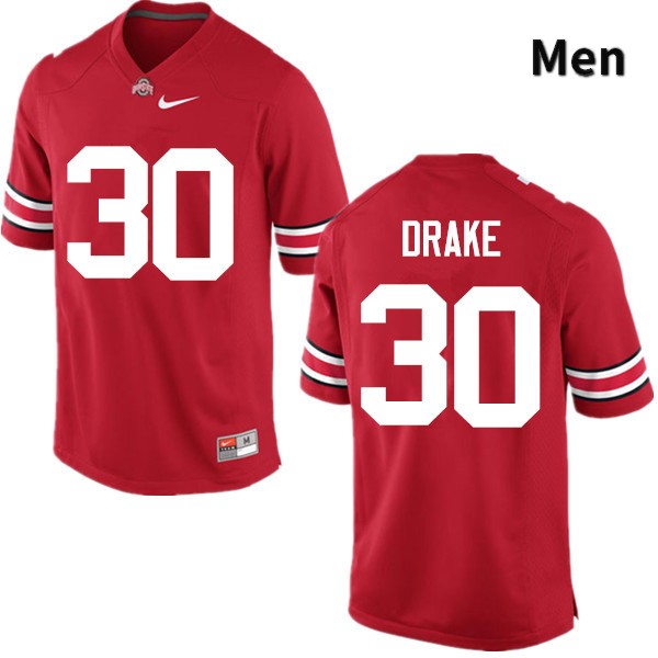 Ohio State Buckeyes Jared Drake Men's #30 Red Game Stitched College Football Jersey